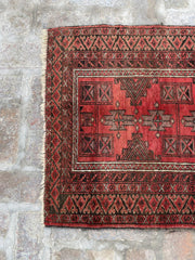Vintage Afghan Rug - Nomad Hues