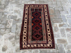 belouch hand knotted wool rug