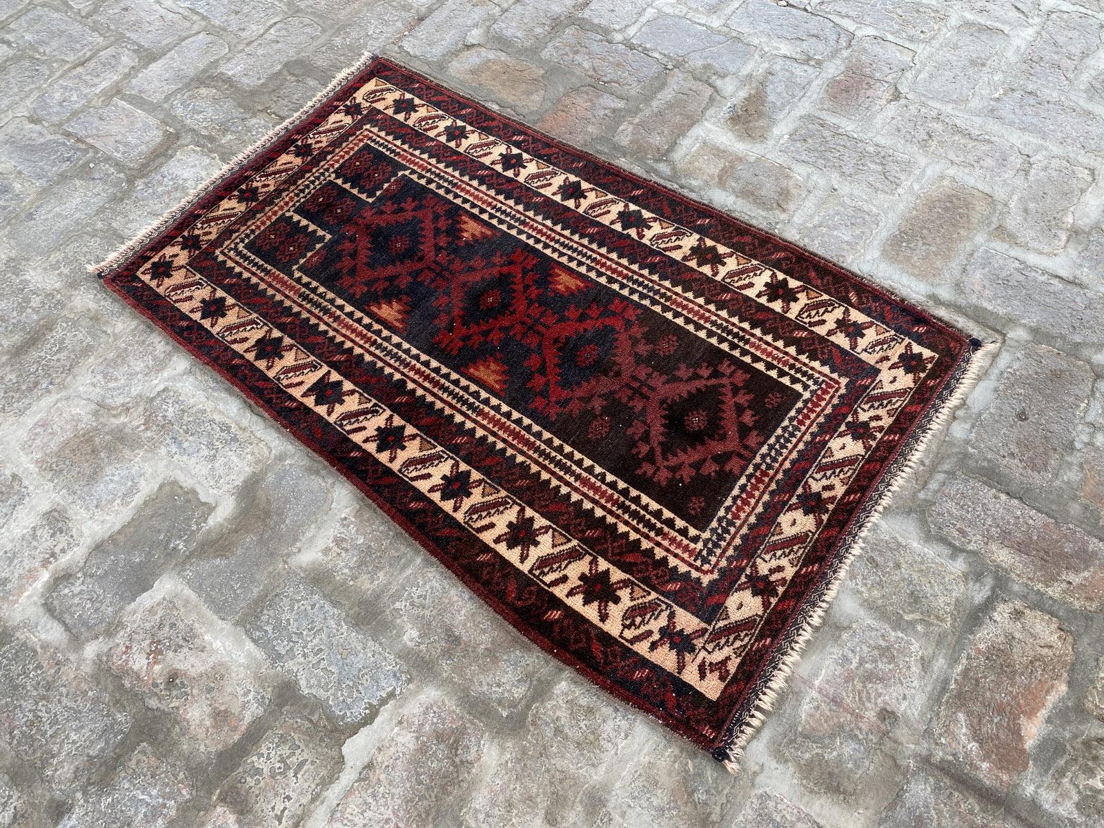 Vintage Afghan Wool Rug - Nomad Hues