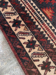 Vintage Afghan Wool Rug - Nomad Hues