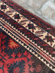 Vintage Afghan Wool Rug - Nomad Hues