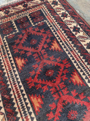 Vintage Afghan Wool Rug - Nomad Hues