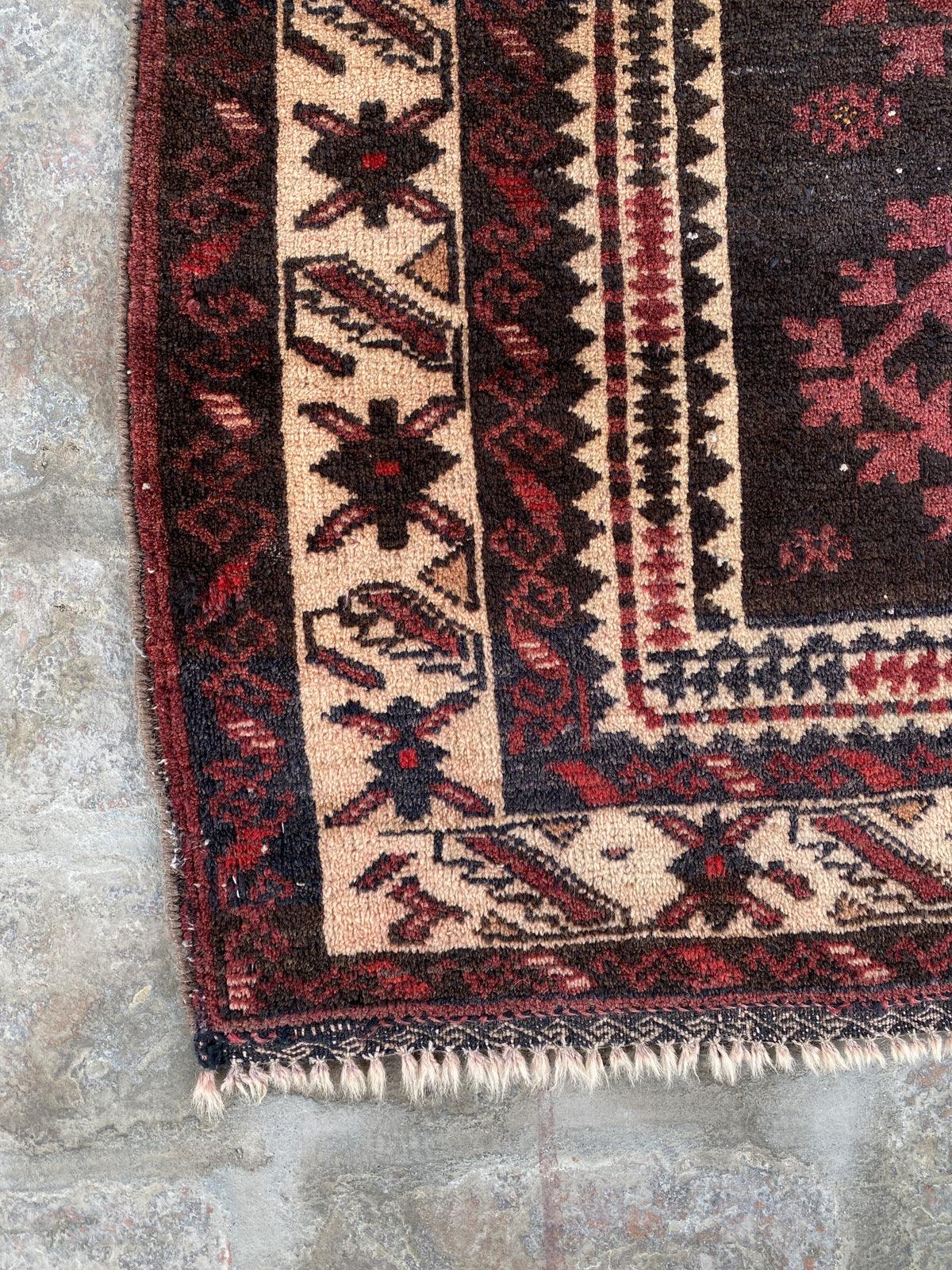 Vintage Afghan Wool Rug - Nomad Hues