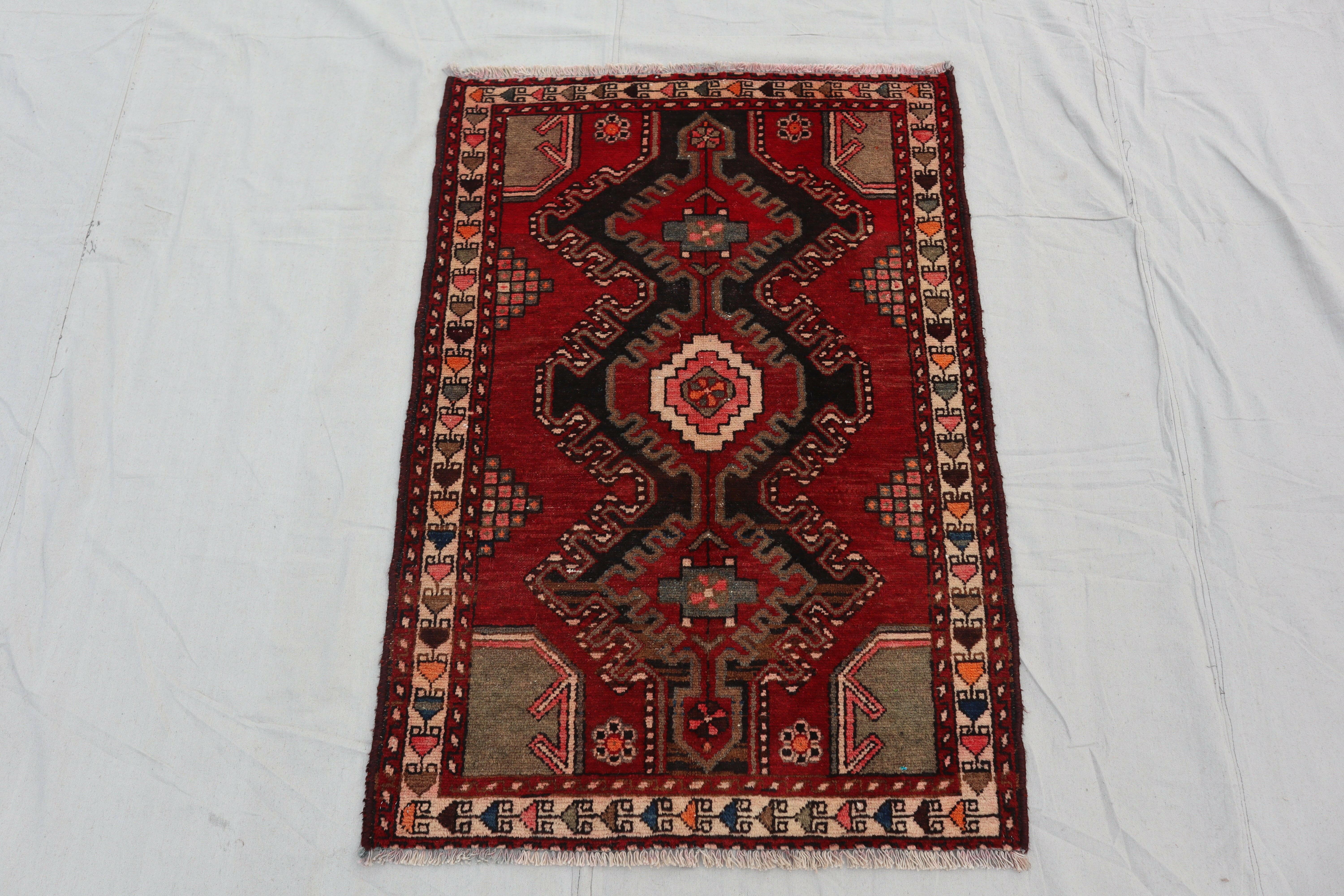 Vintage Handmade Tribal Rug.