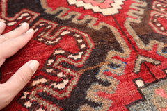 Vintage Handmade Tribal Rug.