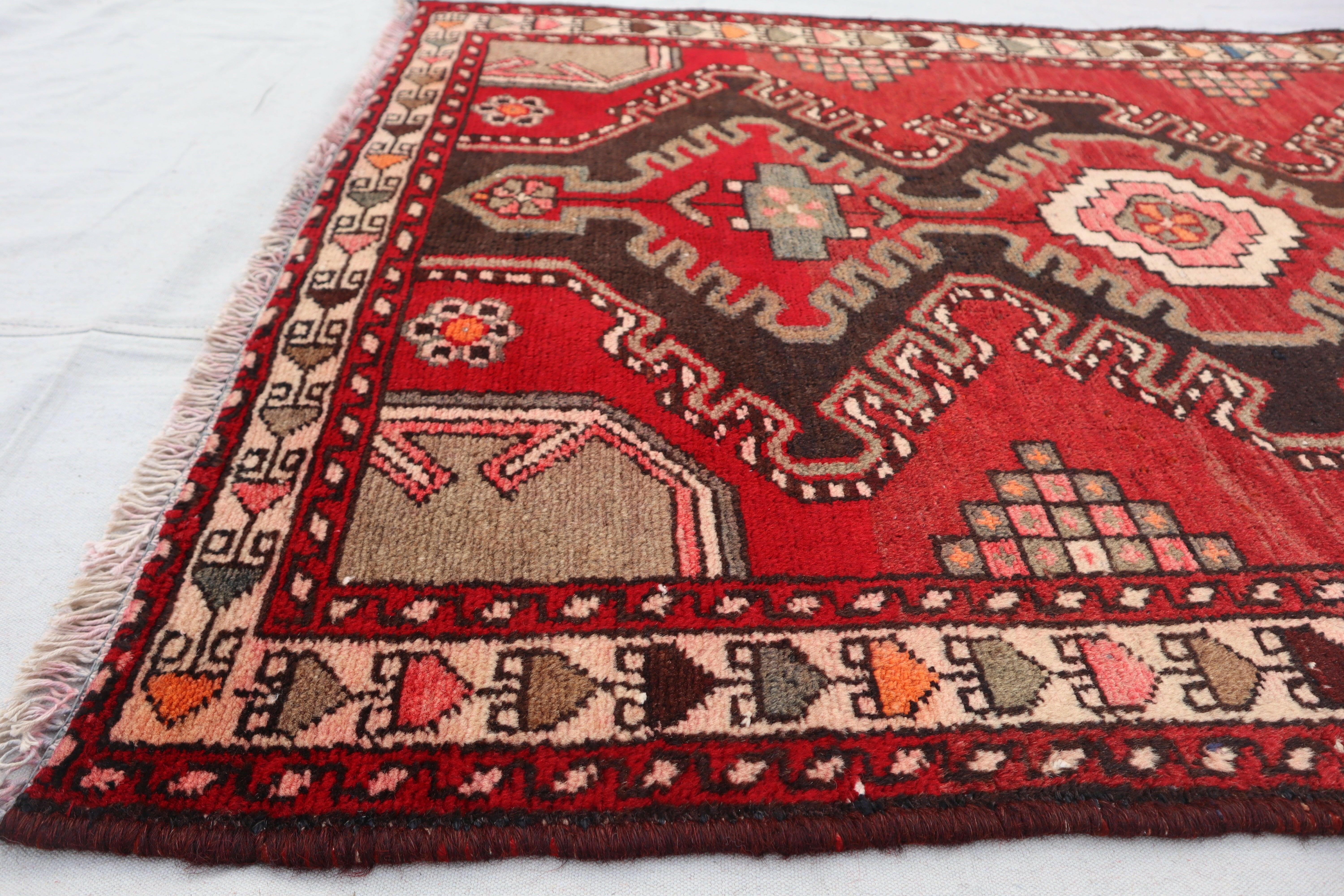 Vintage Handmade Tribal Rug.