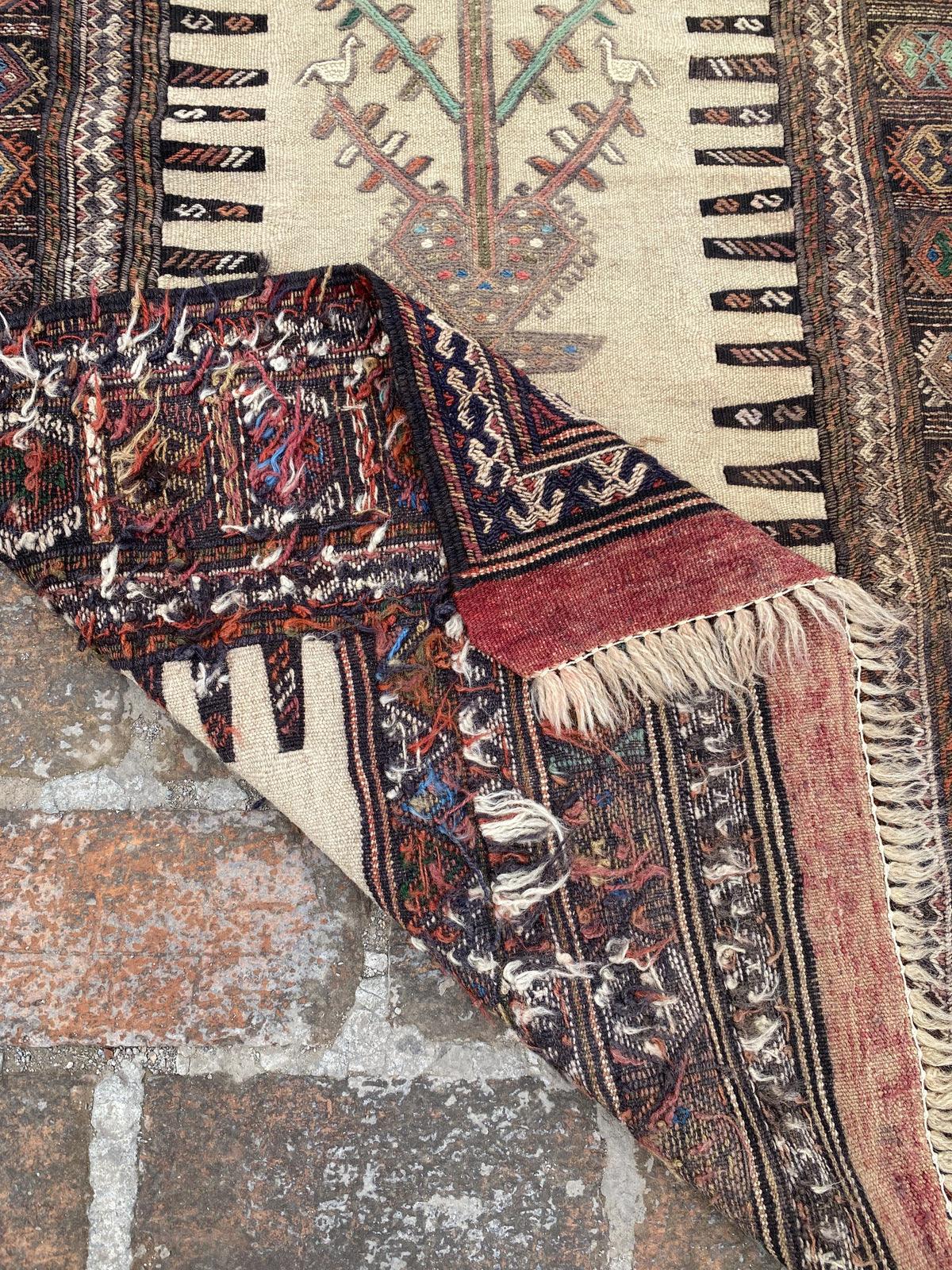 Vintage Soumak kilim runner - Nomad Hues