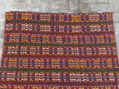 Vintage Uzbek Gajari Kilim - Authentic Handmade Rug - Nomad Hues