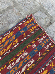 Vintage Uzbek Gajari Kilim - Authentic Handmade Rug - Nomad Hues