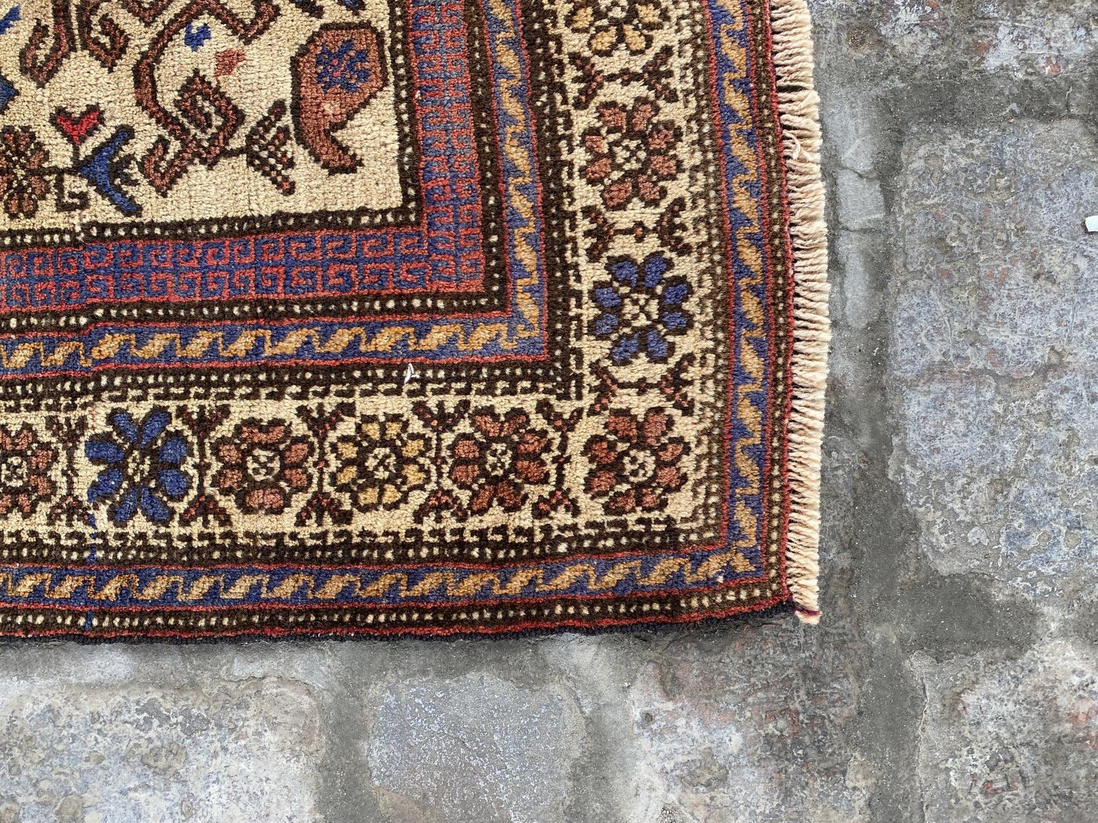 Vintgae Afghan Hand knotted Wool Rug - Nomad Hues